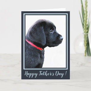 Happy's Day - Black Labrador Cute Puppy Dog Card