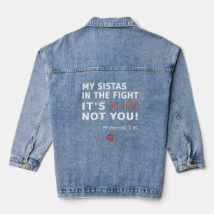 HappyWorkT IT'S HIM NOT YOU PP PROVERB T-Shirt Denim Jacket