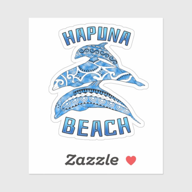 Hapuna Beach Hawaii Vacation Tribal Dolphins (Sheet)