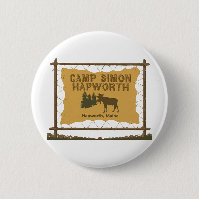 Hapworth 2 Inch Round Button (Front)