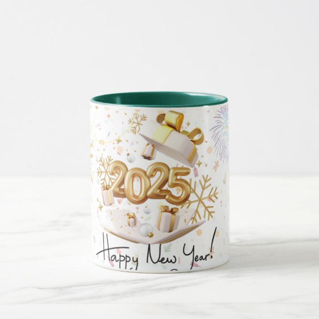 hapy new years 2025 mug (Center)