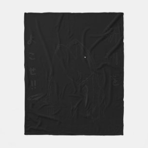 Harajuku Fish Japanese Anime and Manga Design Fleece Blanket