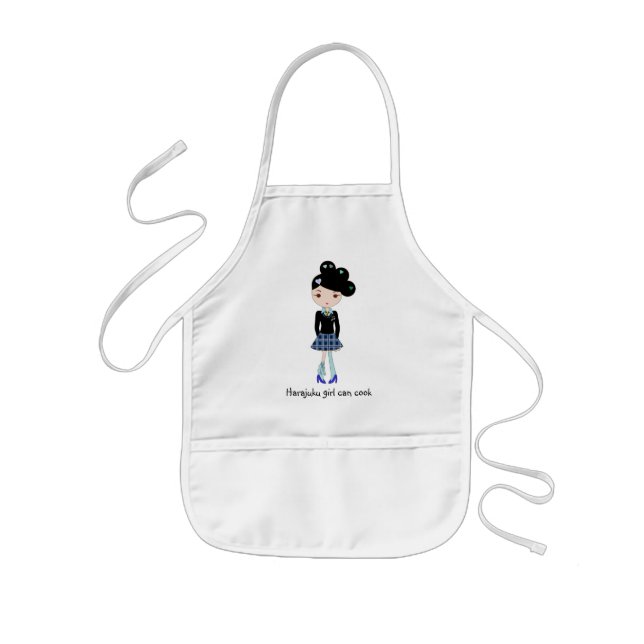 Harajuku Girl Can Cook Apron (Front)