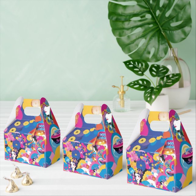 Harajuku pattern favor box (Multiple)