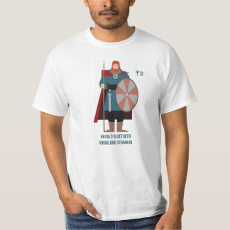 Harald Bluetooth - T-shirt Viking King of Danemark