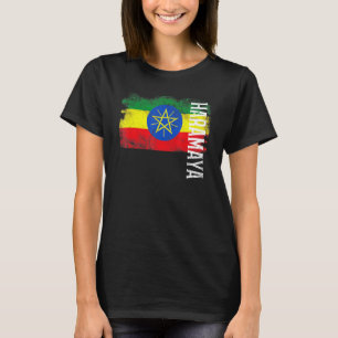 Haramaya Ethiopia Flag For Ethiopians Men Women Ki T-Shirt