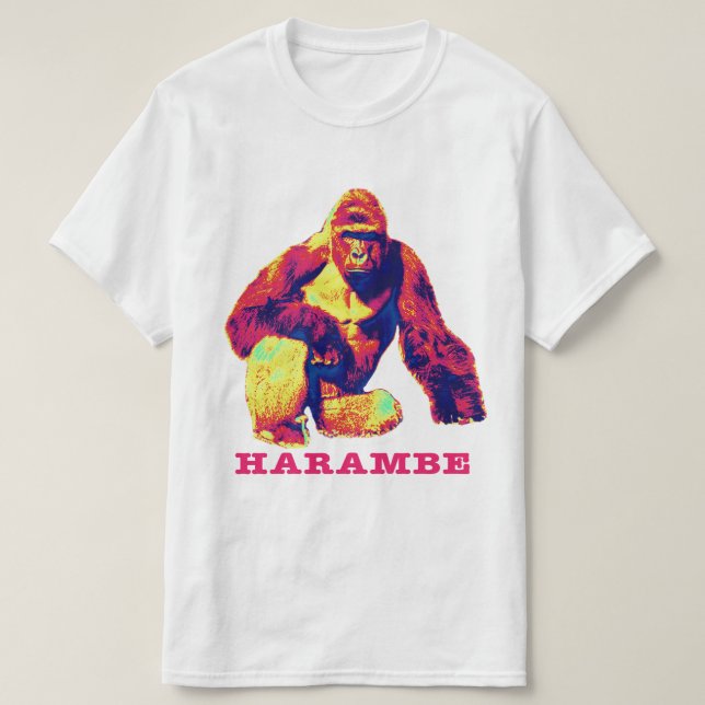 Harambe Gorilla T-shirt (Design Front)