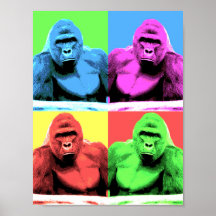 Harambe Pop Art Poster