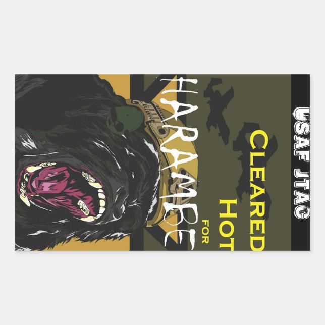 Harambe the JTAC Sticker (Front)