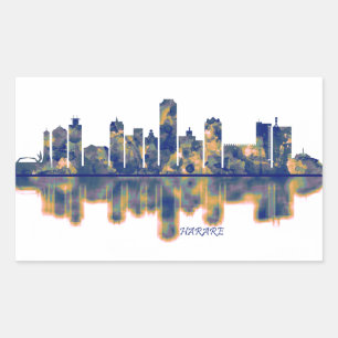 Harare Skyline Sticker