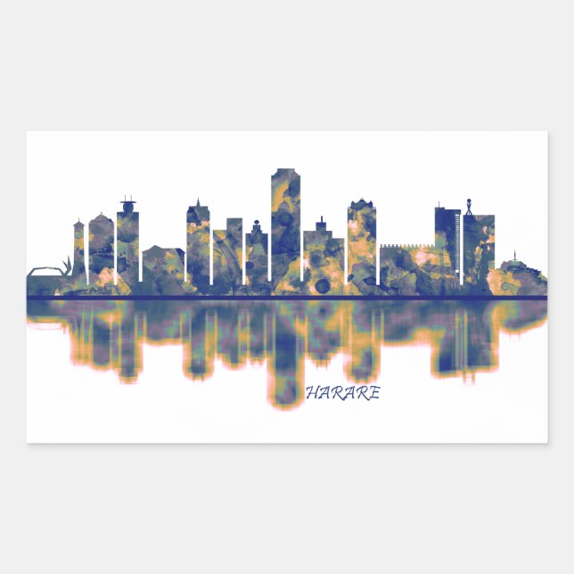 Harare Skyline Sticker (Front)