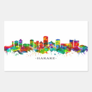 Harare Zimbabwe Skyline Sticker