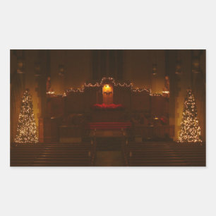 Harbison Chapel at Christmas Grove City College Sticker
