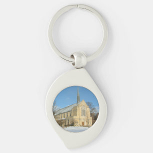 Harbison Chapel in Winter at Grove City College Keychain