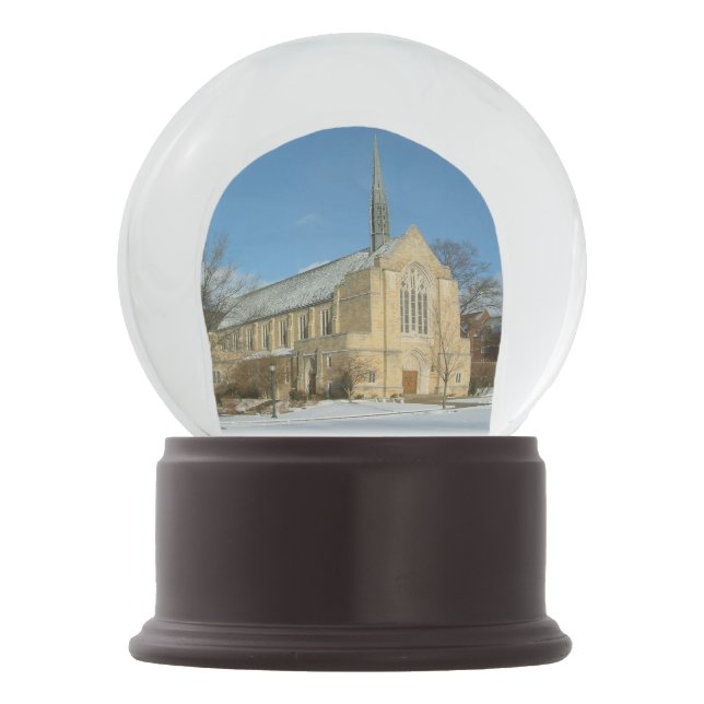 Harbison Chapel in Winter at Grove City College Snow Globe (Front)