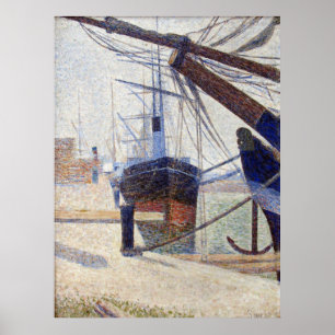 Harbor at Honfleur Poster