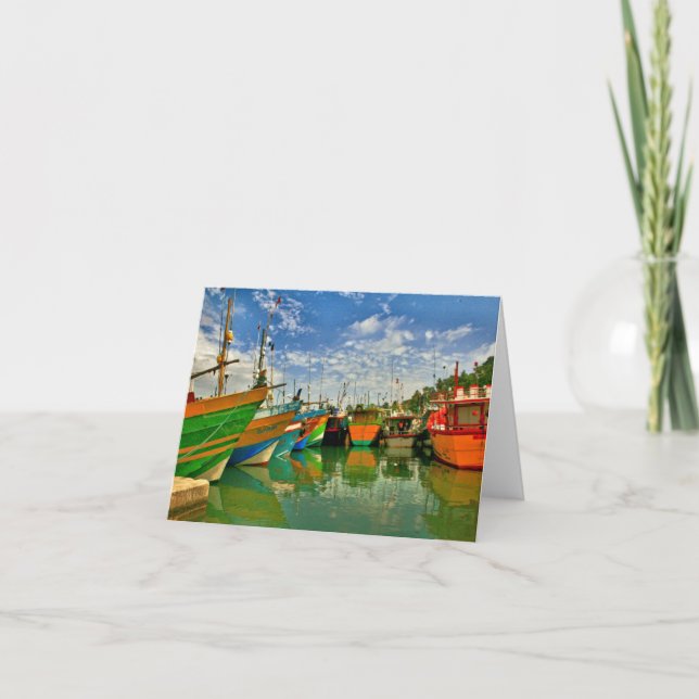 Harbor at Mirissa Card (Front)