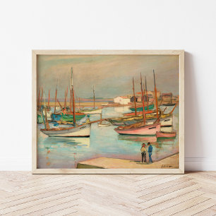 Harbor at the Island of Yeu Henri Lebasque Poster