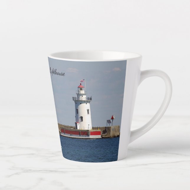 Harbor Beach Lighthouse latte mug (Droite)