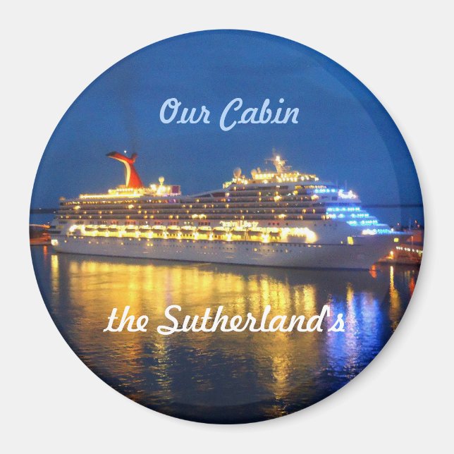 Harbor Reflections Personalized Magnet (Front)