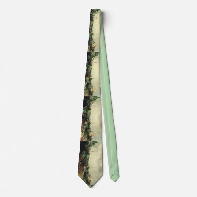 Harbor scene by Adam Willaerts  Tie (Front)