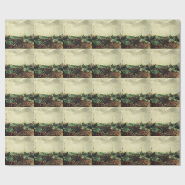 Harbor scene by Adam Willaerts  Wrapping Paper (Flat)