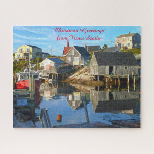 Harbor Setting Nova Scotia.  Jigsaw Puzzle