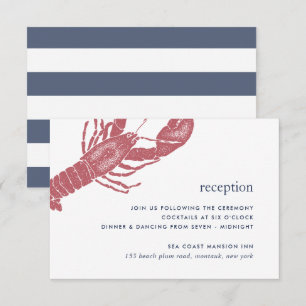 Harborside Wedding Reception Enclosure Card