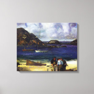 Harbour at Monhegan - George Bellows - 1913 Canvas Print