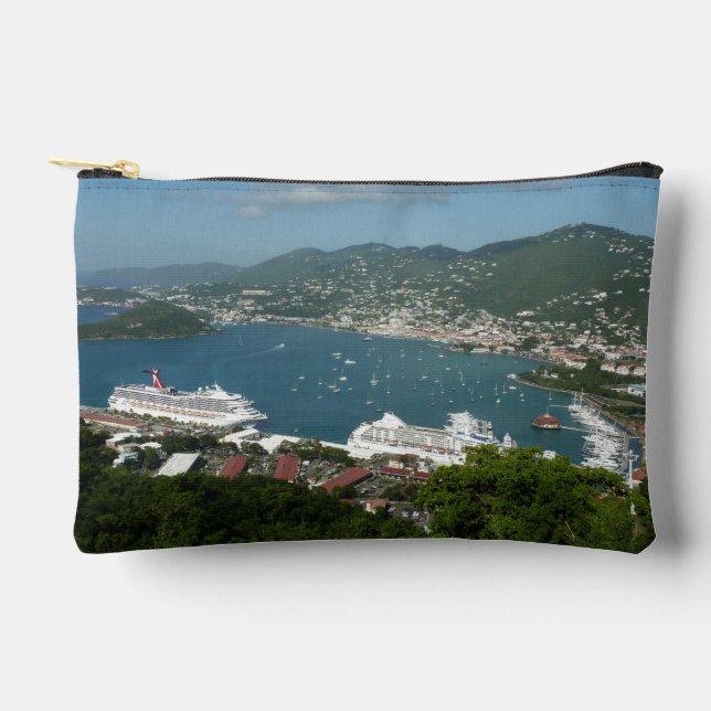 Harbour at St. Thomas US Virgin Islands Accessory Pouch (Front)