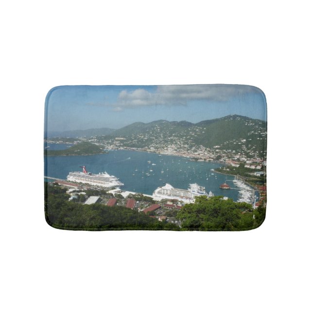 Harbour at St. Thomas US Virgin Islands Bath Mat (Front)