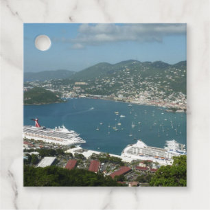 Harbour at St. Thomas US Virgin Islands Favour Tags