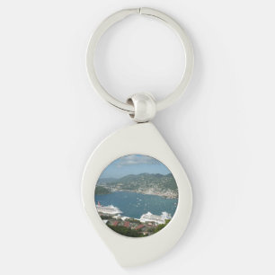 Harbour at St. Thomas US Virgin Islands Keychain