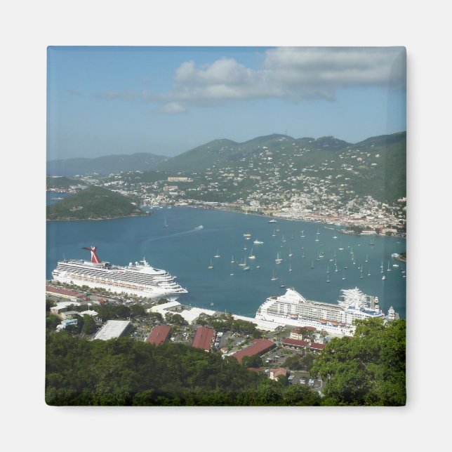 Harbour at St. Thomas US Virgin Islands Magnet (Front)