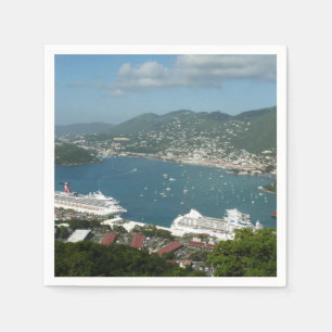 Harbour at St. Thomas US Virgin Islands Napkin
