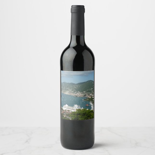 Harbour at St. Thomas US Virgin Islands Wine Label (Front)