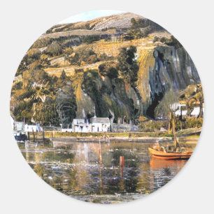 HARBOUR BARMOUTH WALES CLASSIC ROUND STICKER