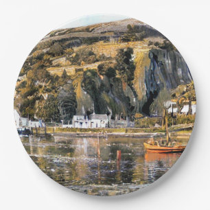 HARBOUR BARMOUTH WALES PAPER PLATE