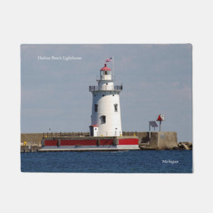 Harbour Beach Lighthouse door mat