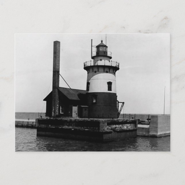 Harbour Beach Lighthouse Postcard (Front)