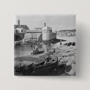 Harbour, Concarneau 2 Inch Square Button