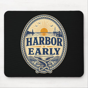 Harbour Early Boating Lake Life Men Women Mouse Pad