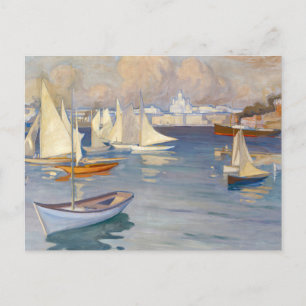 Harbour in Helsinki Albert Edelfelt Postcard