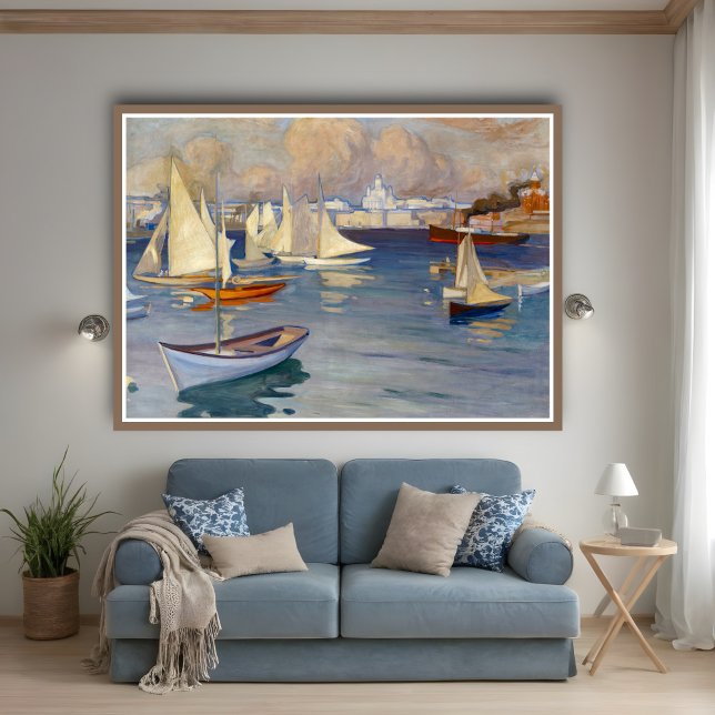 Harbour in Helsinki, Albert Edelfelt Poster (Creator Uploaded)