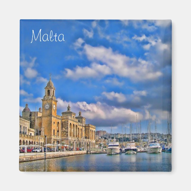 Harbour in Malta Magnet (Front)