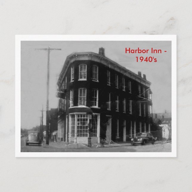 Harbour Inn 1940's Postcard (Front)