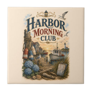 Harbour Morning Club Coastal Lighthouse Tile