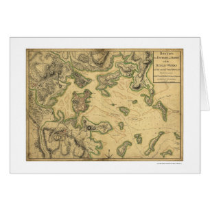 Harbour of Boston Map 1775