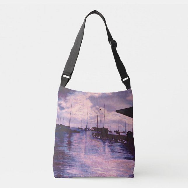 Harbour of Fort de France Crossbody Bag (Front)