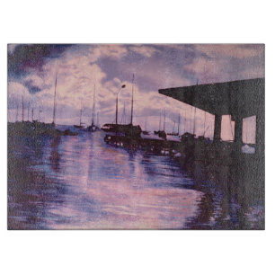 Harbour of Fort de France, Martinique Cutting Board